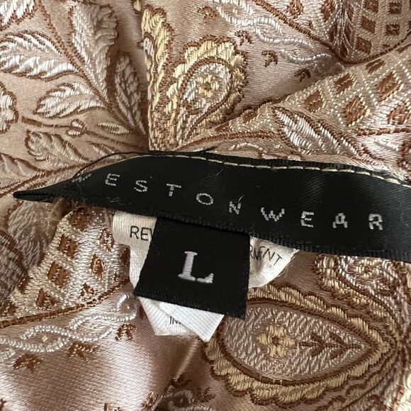 Westonwear brown silk blend reversible jacket size L - Picture 4 of 7